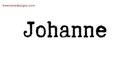 Typewriter Name Tattoo Designs Johanne Free Download