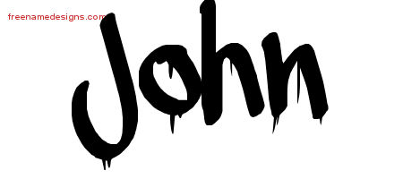 Graffiti Name Tattoo Designs John Free Lettering