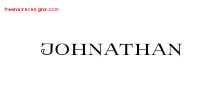 Flourishes Name Tattoo Designs Johnathan Graphic Download