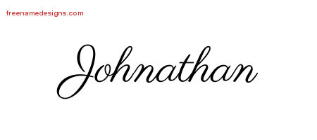 Classic Name Tattoo Designs Johnathan Printable