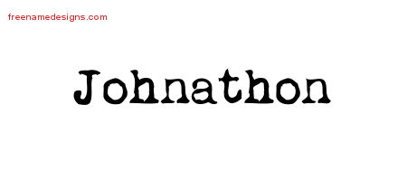 Vintage Writer Name Tattoo Designs Johnathon Free