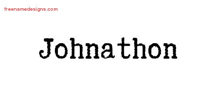 Typewriter Name Tattoo Designs Johnathon Free Printout