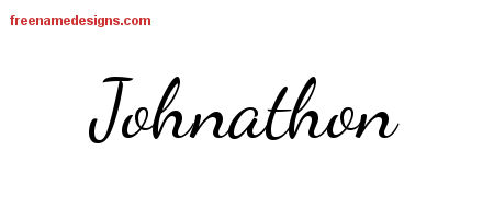 Lively Script Name Tattoo Designs Johnathon Free Download