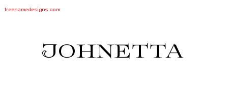 Flourishes Name Tattoo Designs Johnetta Printable