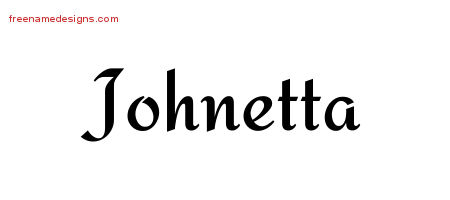 Calligraphic Stylish Name Tattoo Designs Johnetta Download Free