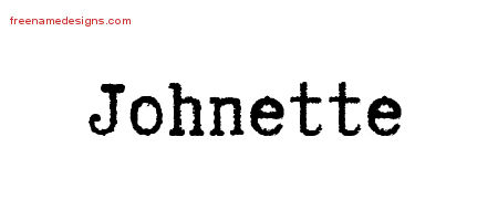 Typewriter Name Tattoo Designs Johnette Free Download