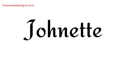 Calligraphic Stylish Name Tattoo Designs Johnette Download Free