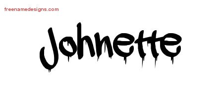 Graffiti Name Tattoo Designs Johnette Free Lettering