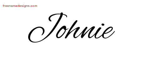 Cursive Name Tattoo Designs Johnie Download Free