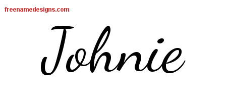 Lively Script Name Tattoo Designs Johnie Free Download