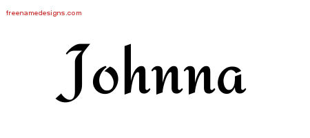 Calligraphic Stylish Name Tattoo Designs Johnna Download Free