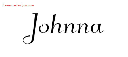 Elegant Name Tattoo Designs Johnna Free Graphic