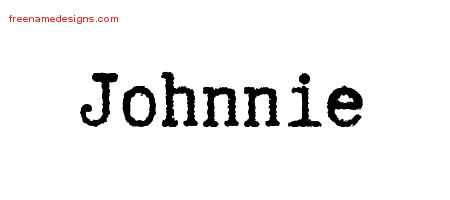 Typewriter Name Tattoo Designs Johnnie Free Download