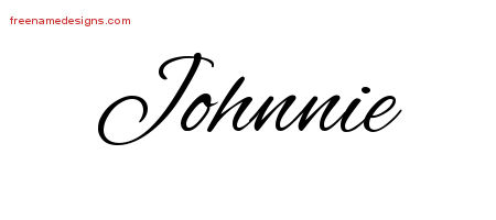 Cursive Name Tattoo Designs Johnnie Download Free