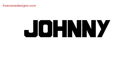 Titling Name Tattoo Designs Johnny Free Printout