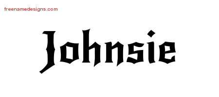 Gothic Name Tattoo Designs Johnsie Free Graphic