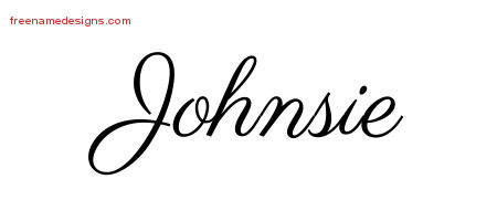 Classic Name Tattoo Designs Johnsie Graphic Download