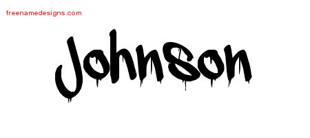 Graffiti Name Tattoo Designs Johnson Free