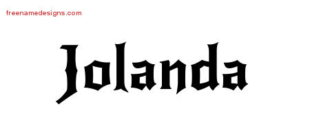 Gothic Name Tattoo Designs Jolanda Free Graphic