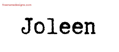 Typewriter Name Tattoo Designs Joleen Free Download