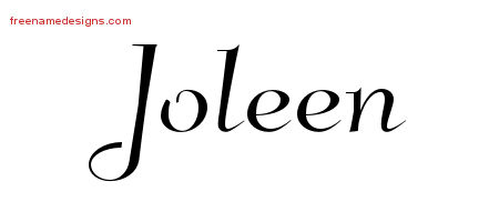 Elegant Name Tattoo Designs Joleen Free Graphic