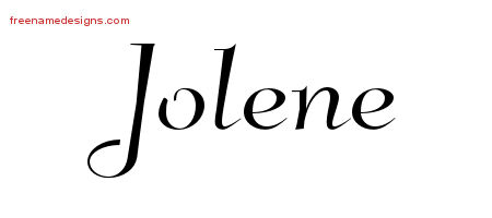 Elegant Name Tattoo Designs Jolene Free Graphic
