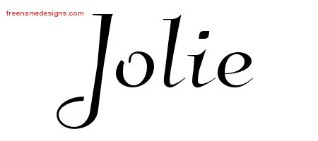 Elegant Name Tattoo Designs Jolie Free Graphic