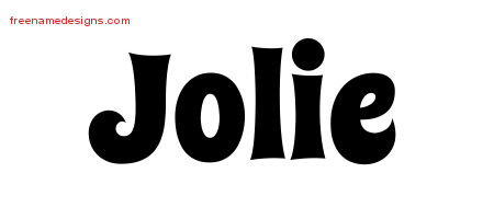 Groovy Name Tattoo Designs Jolie Free Lettering