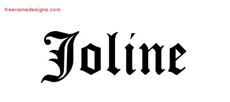 Blackletter Name Tattoo Designs Joline Graphic Download