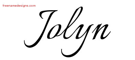 Calligraphic Name Tattoo Designs Jolyn Download Free