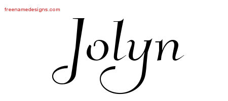 Elegant Name Tattoo Designs Jolyn Free Graphic