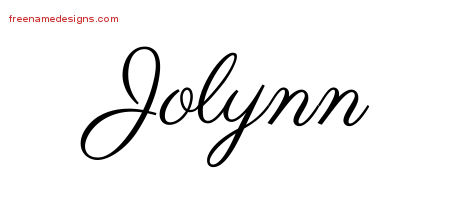 Classic Name Tattoo Designs Jolynn Graphic Download