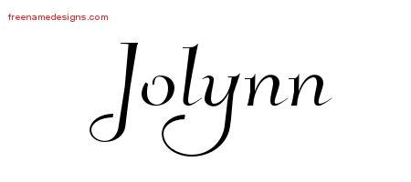 Elegant Name Tattoo Designs Jolynn Free Graphic