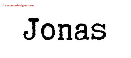 Typewriter Name Tattoo Designs Jonas Free Printout