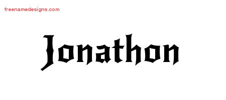 Gothic Name Tattoo Designs Jonathon Download Free