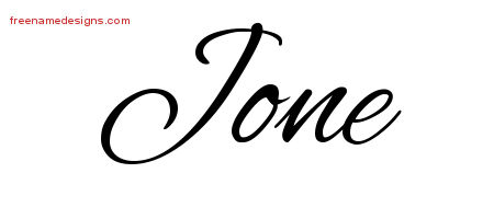 Cursive Name Tattoo Designs Jone Download Free