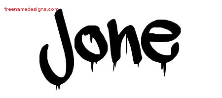 Graffiti Name Tattoo Designs Jone Free Lettering