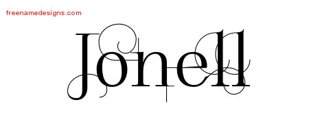 Decorated Name Tattoo Designs Jonell Free