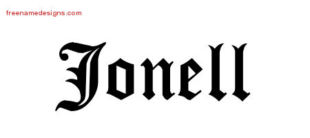 Blackletter Name Tattoo Designs Jonell Graphic Download