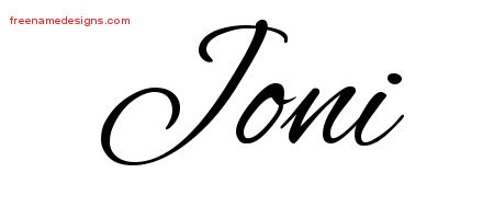 Cursive Name Tattoo Designs Joni Download Free