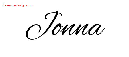Cursive Name Tattoo Designs Jonna Download Free