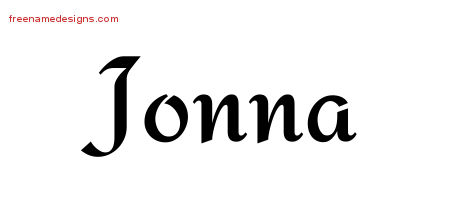 Calligraphic Stylish Name Tattoo Designs Jonna Download Free