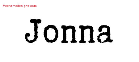 Typewriter Name Tattoo Designs Jonna Free Download