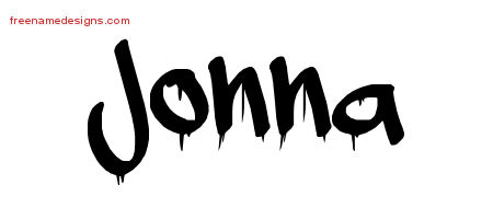 Graffiti Name Tattoo Designs Jonna Free Lettering