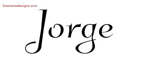 Elegant Name Tattoo Designs Jorge Download Free
