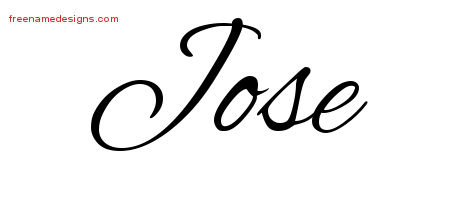 Cursive Name Tattoo Designs Jose Download Free