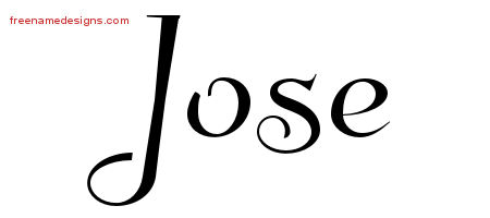 Elegant Name Tattoo Designs Jose Download Free