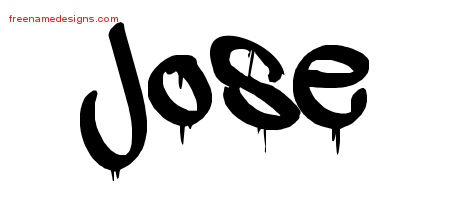Graffiti Name Tattoo Designs Jose Free Lettering