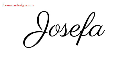 Classic Name Tattoo Designs Josefa Graphic Download