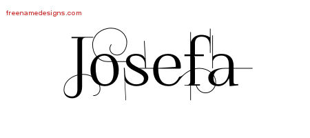 Decorated Name Tattoo Designs Josefa Free